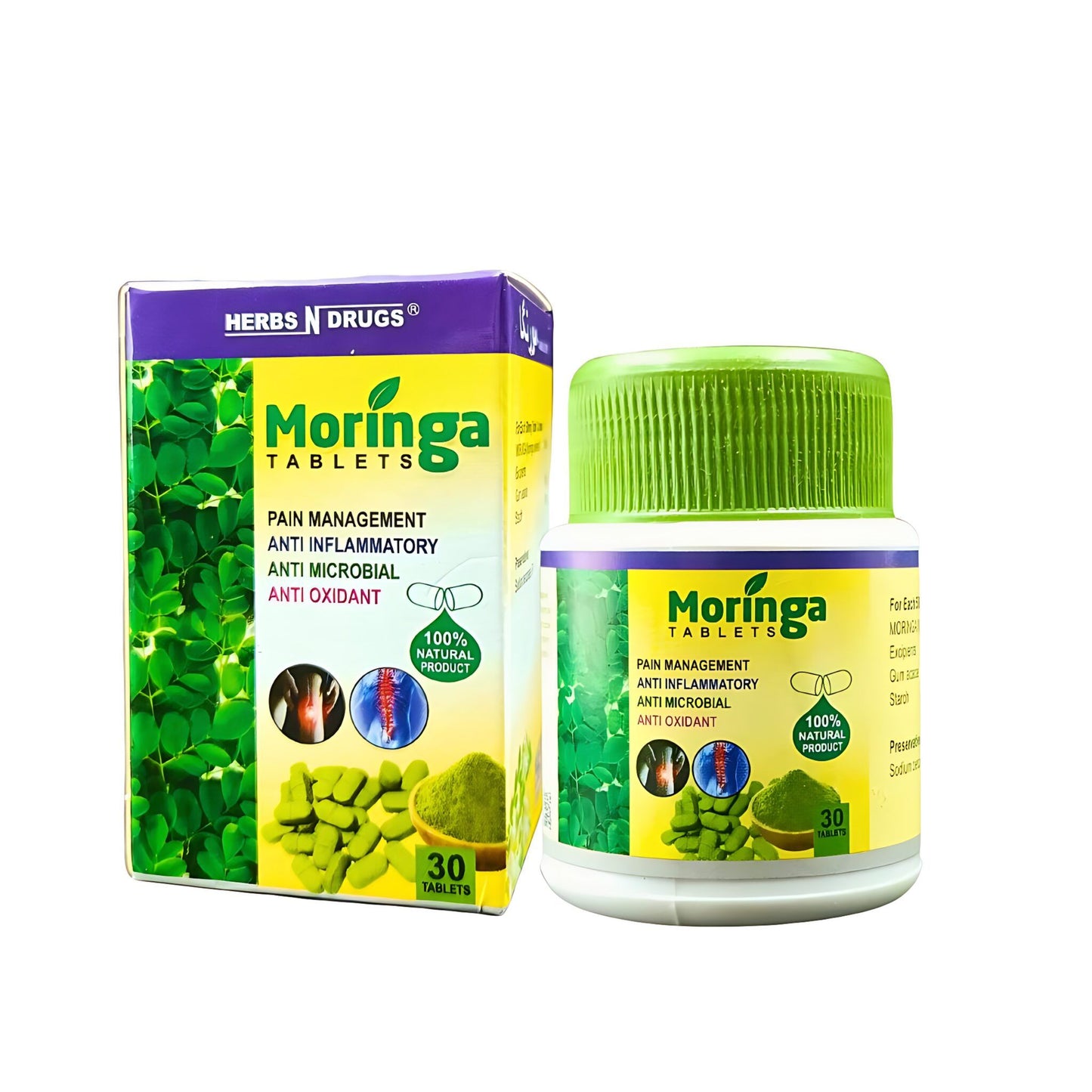 100% Organic Moringa Tablets 30tab ( pack of 2 )