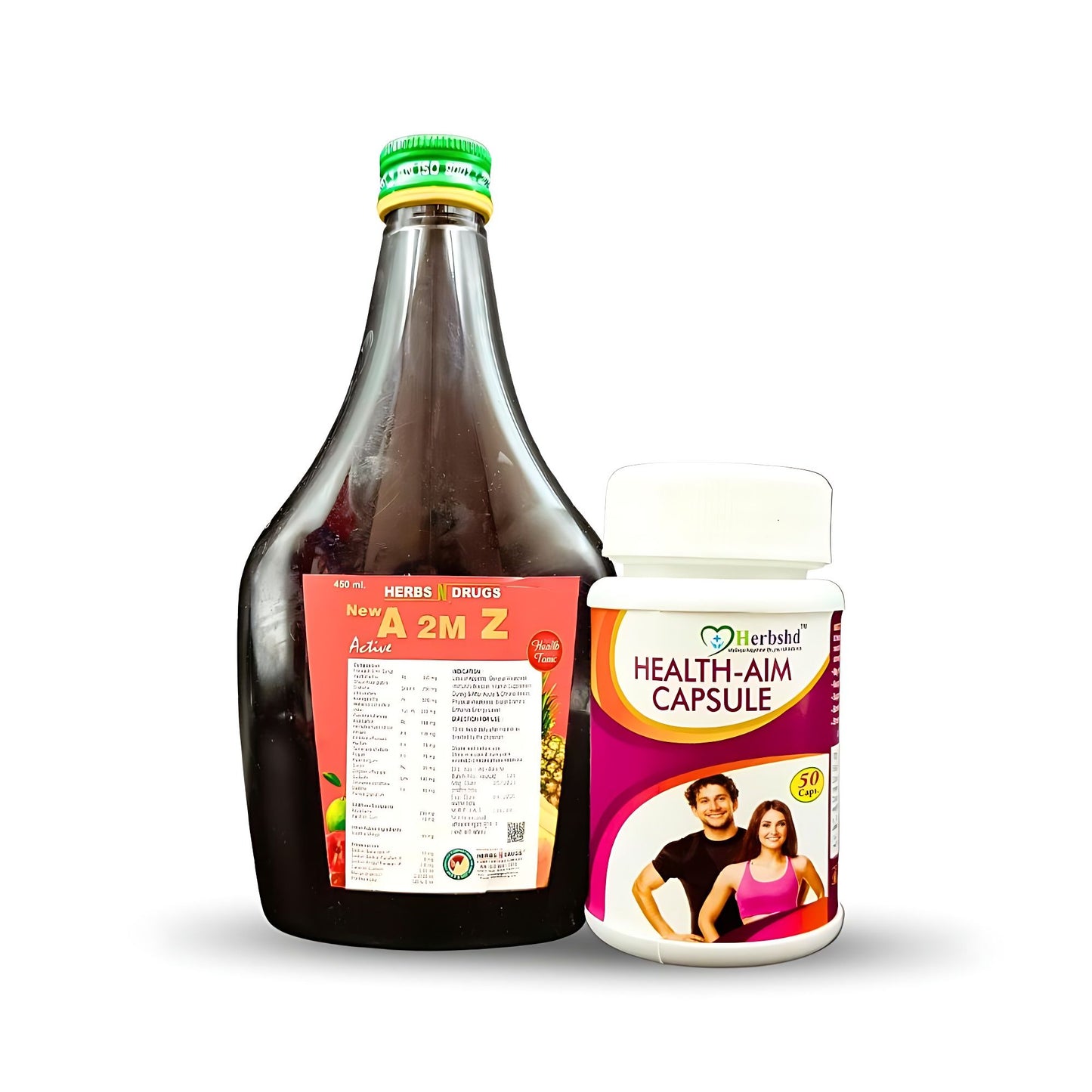 Ayurvedic A 2M Z Active syrup for healthy life & Best weight gain immunity boosts Ayurvedic Health Aim Capsule