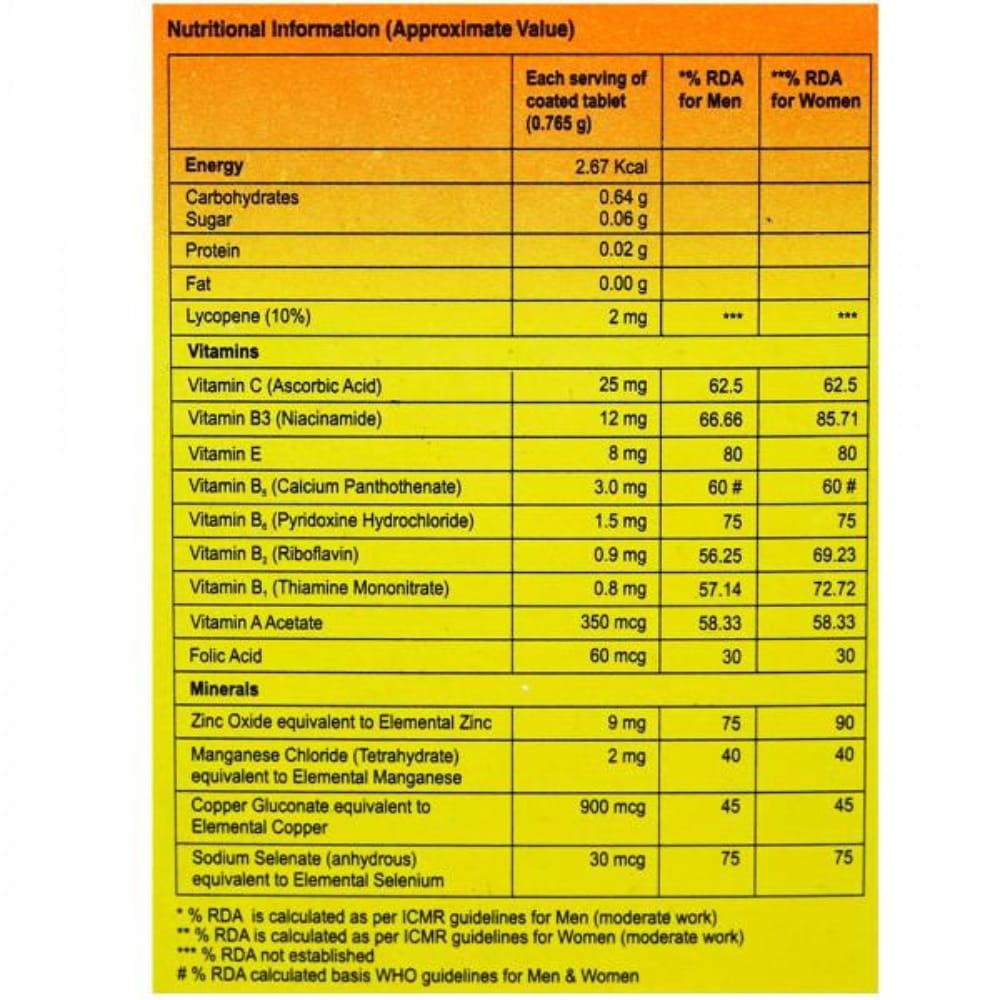 A to Z NS Tablet with Lycopene, Multivitamins & Multiminerals