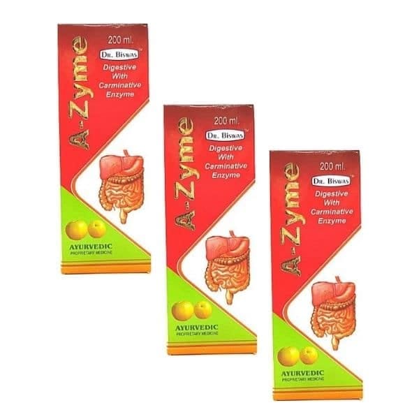 Ayurvedic Biswas A-Zyme Syrup Pack Of 3