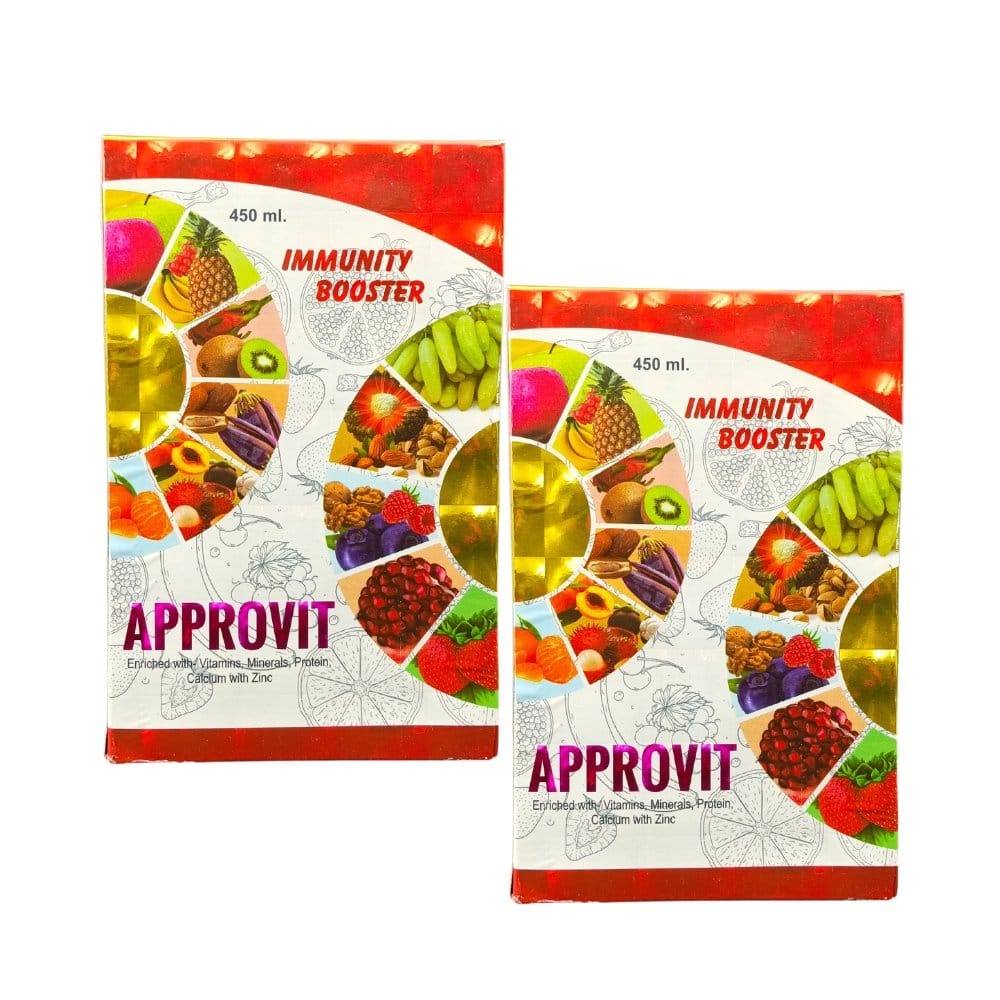 Approvit Immunity Booster Syrup vitamin supplement  (pack of 2)