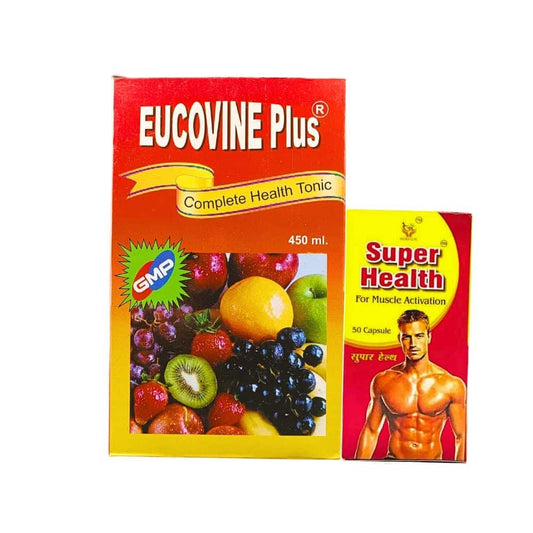 Ayurvedic Eucovine plus Tonic And Super Health Capsule (combo pack)