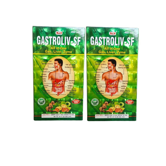 Ayurvedic Gastroliv-SF Tonic & Relieves Sonstipation (Pack of 2)