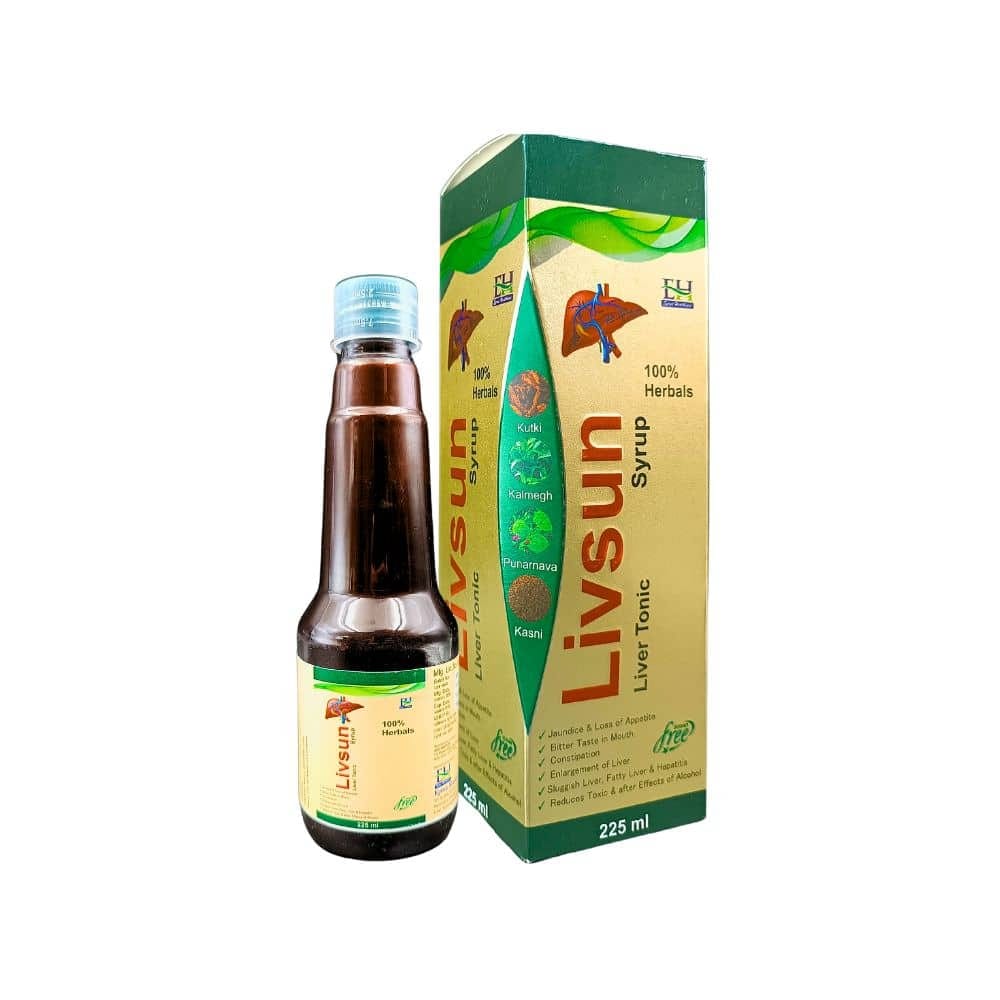 Ayurvedic Livsun  Liver Tonic 225 ml (Pack Of 3)