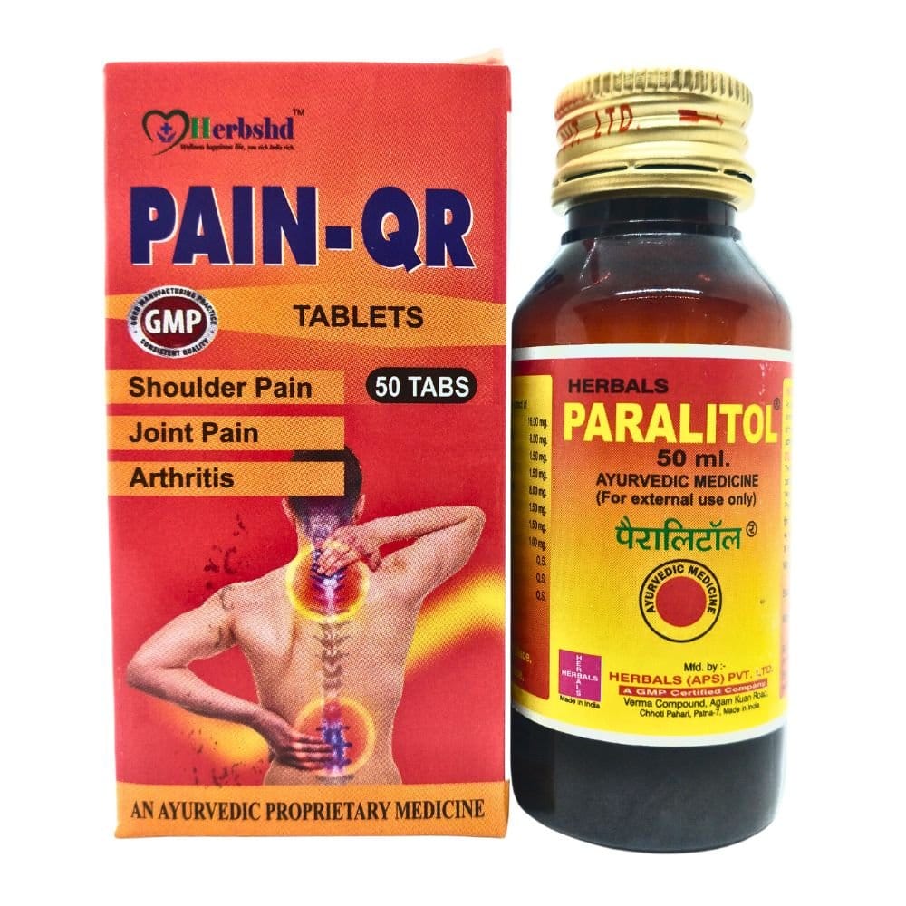 Paralitol oil 50ml & Pain QR tablet (combo pack)