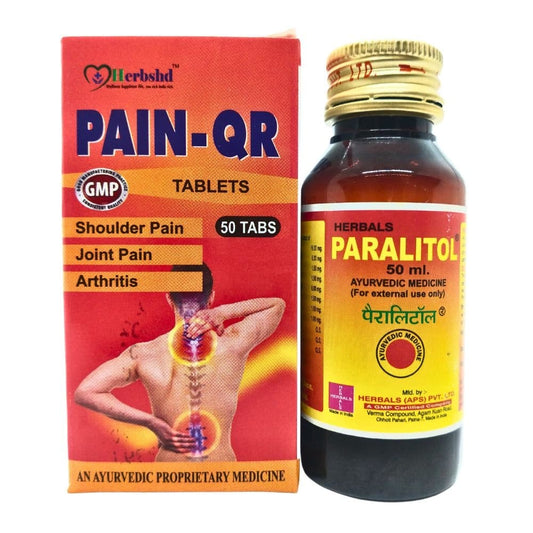 Paralitol oil 50ml & Pain QR tablet (combo pack)