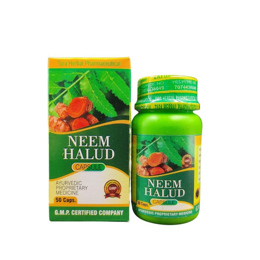 Ayurvedic Neem Halud 50 Capsules (pack of 2)