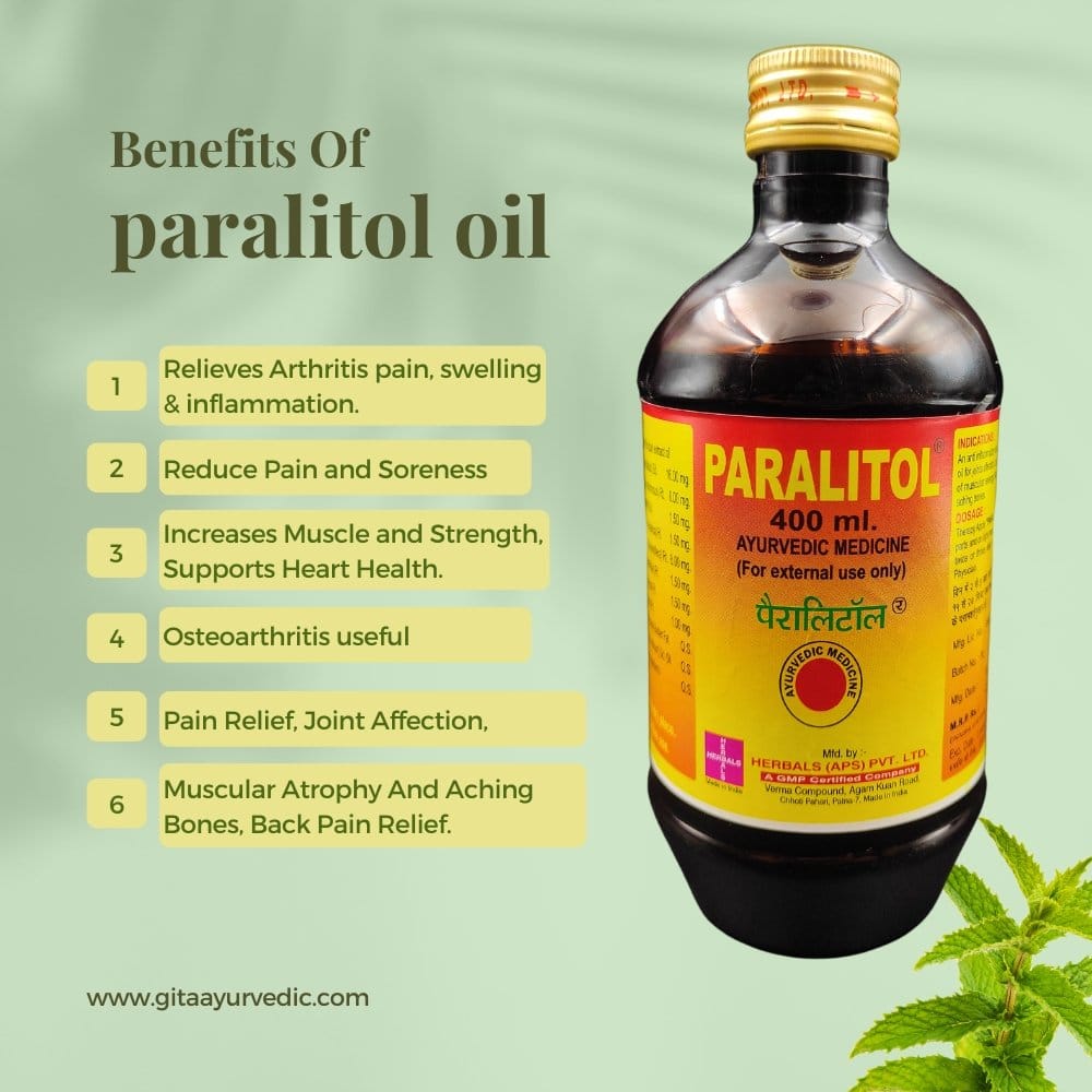 Paralitol Oil (400 ml) & Pain QR  tablet ( pack of2)