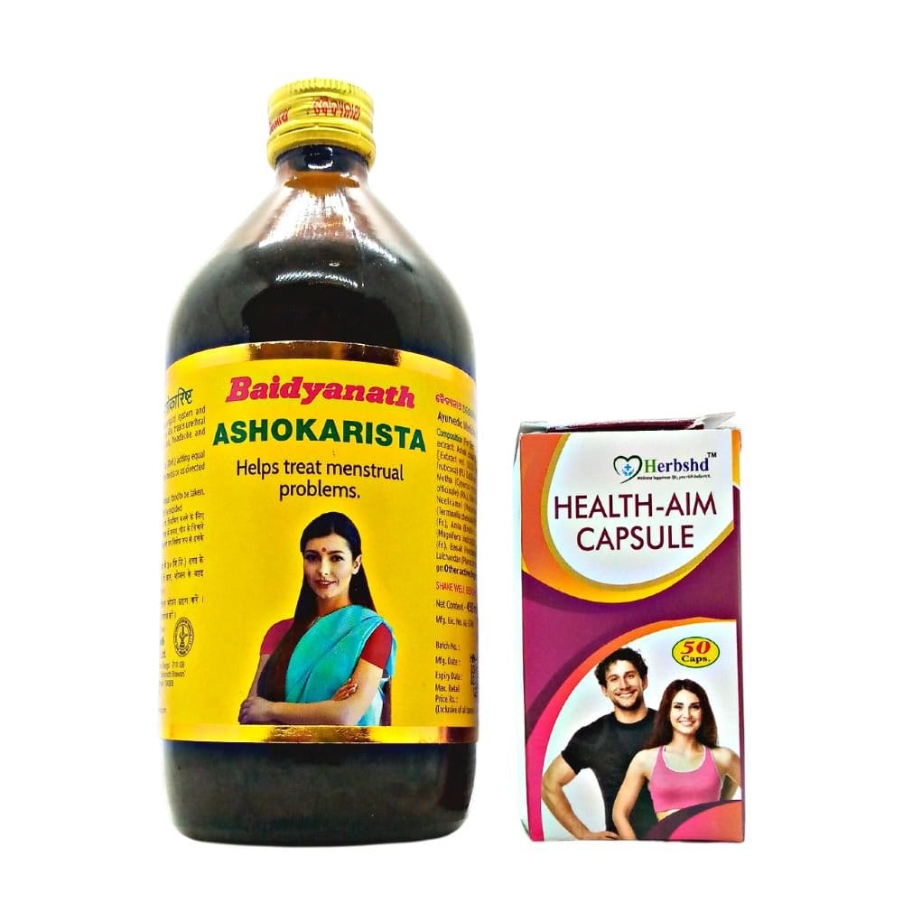 Baidyanath Ashokarista tonic & Health Aim Capsule (combo)