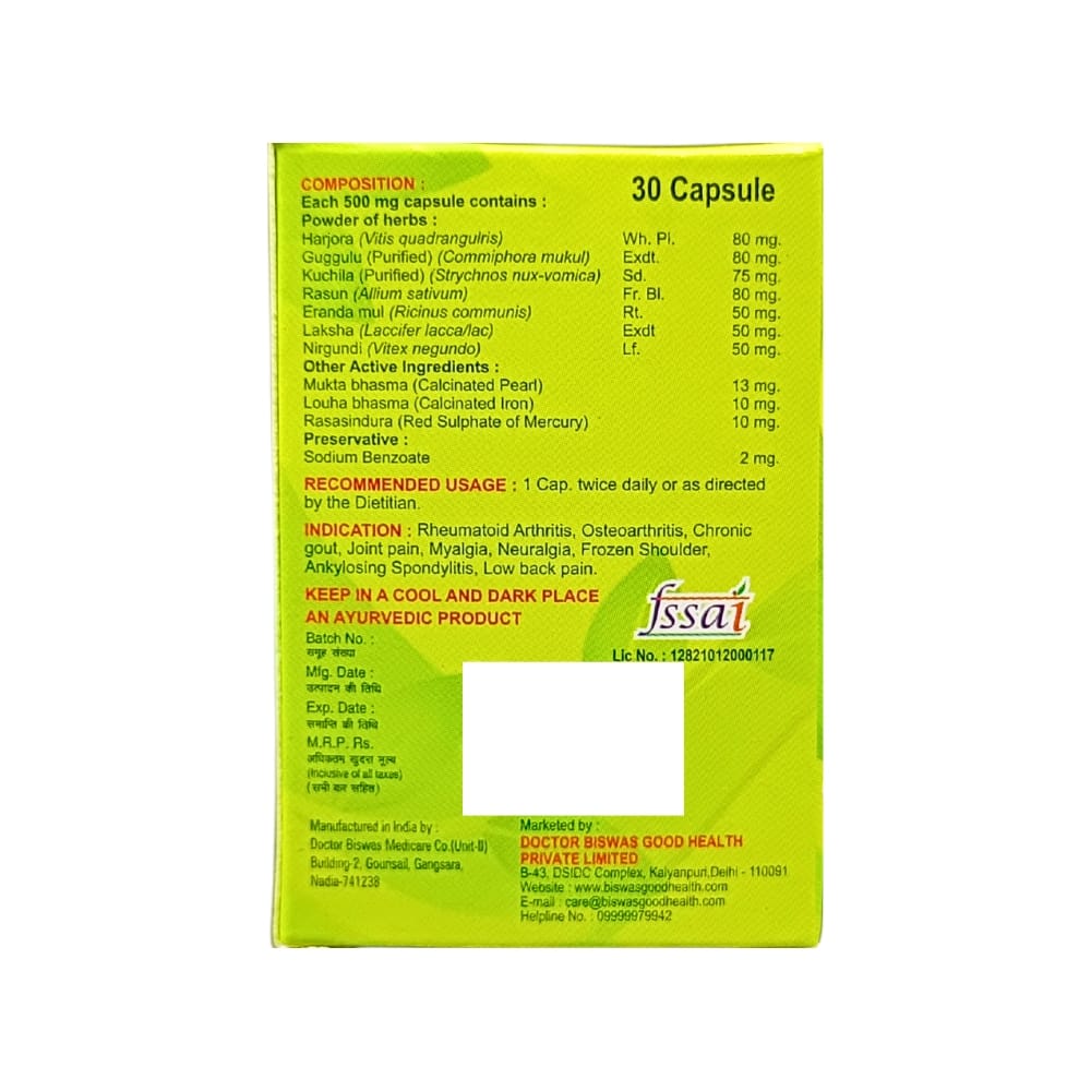 Ayurvedic Bat Mukti Capsule 30's (Pack of 3)