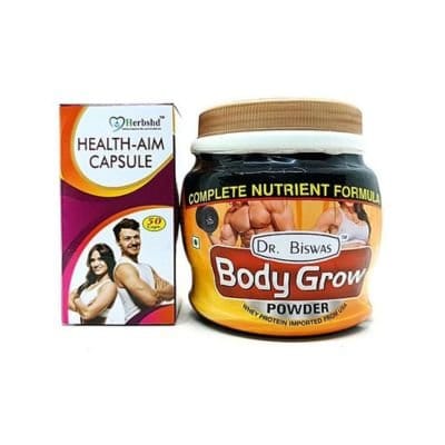 Body Grow Protein Powder & Health-Aim capsule(combo pack)