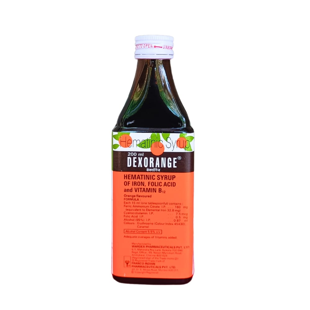 Dexorange Hematinic Syrup with Iron, Folic Acid & Vitamin B12