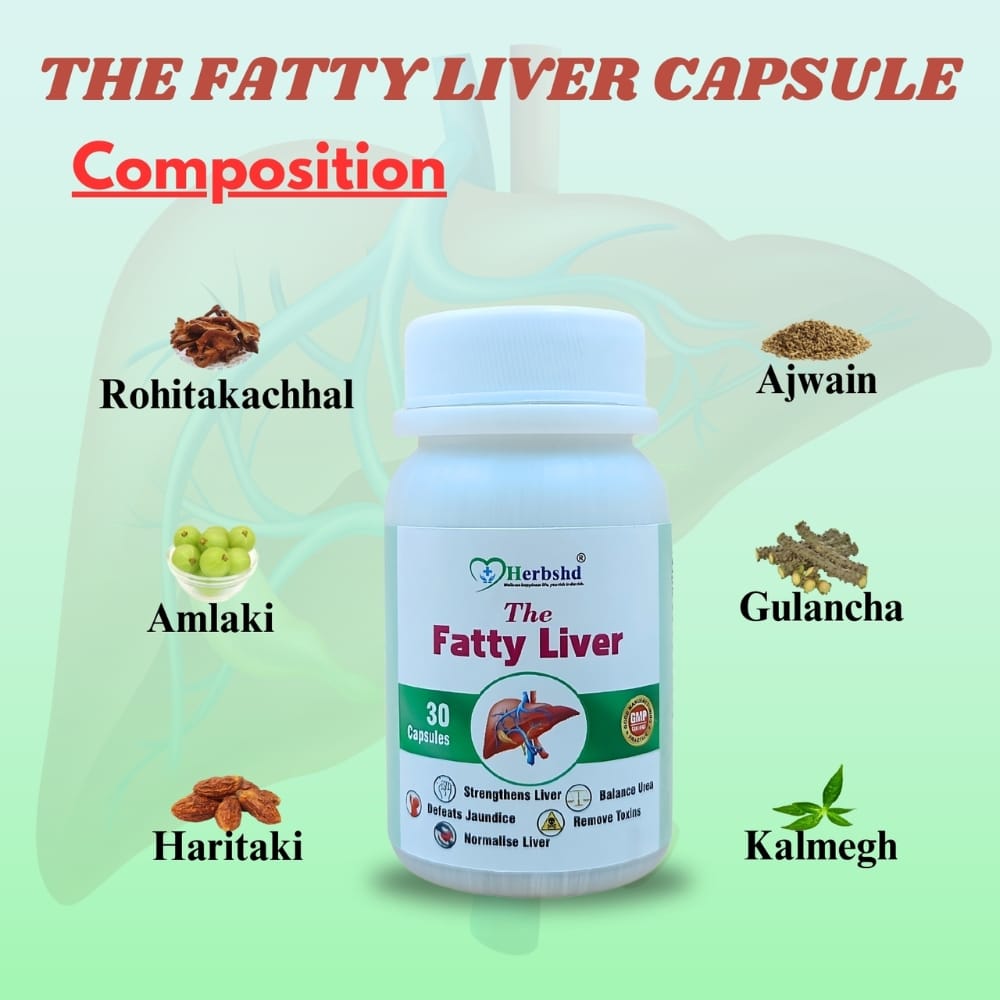 100% Ayurvedic Fatty Liver 30'Capsule