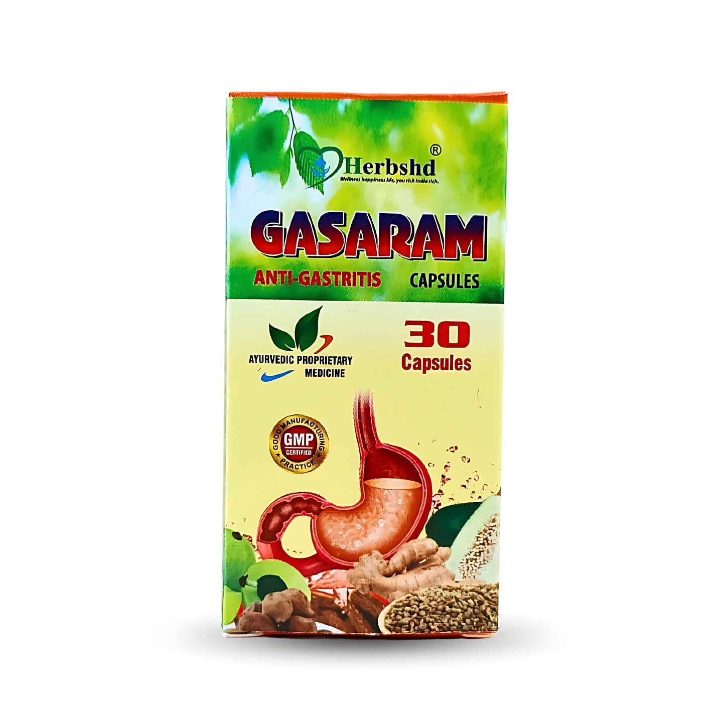 Gasaram Ayurvedic Gas Relief Capsules - 30 Caps