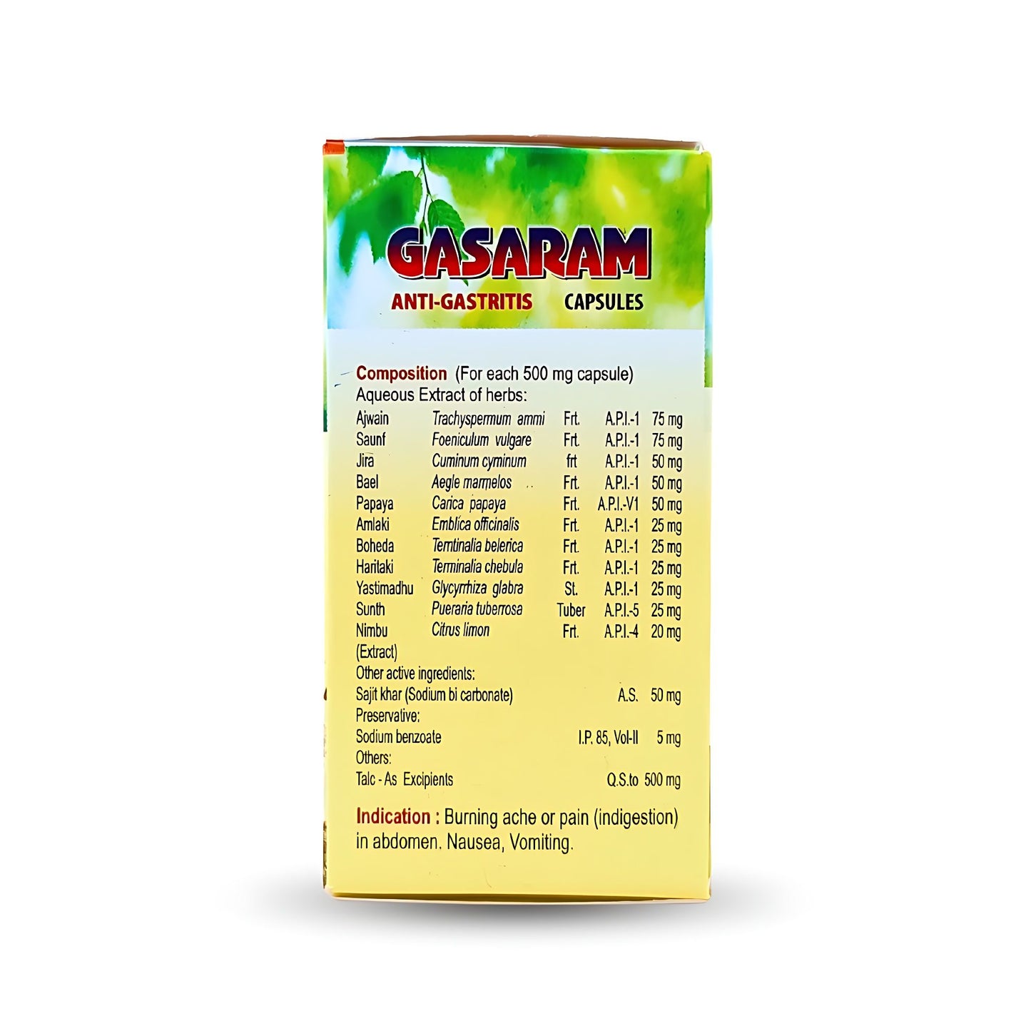 Gasaram Ayurvedic Gas Relief Capsules - 30 Caps