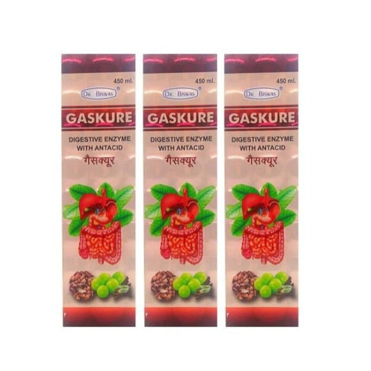 Ayurvedic Biswas Gaskure Syrup Pack Of 3