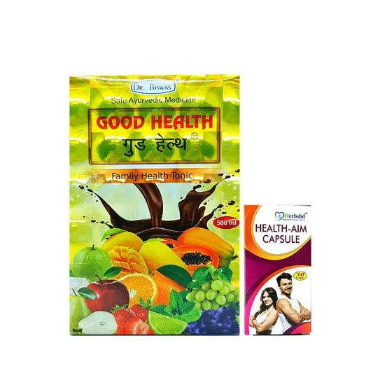 Ayurvedic Good Health Tonic &amp; Health Aim Capsule Combo pack For energy