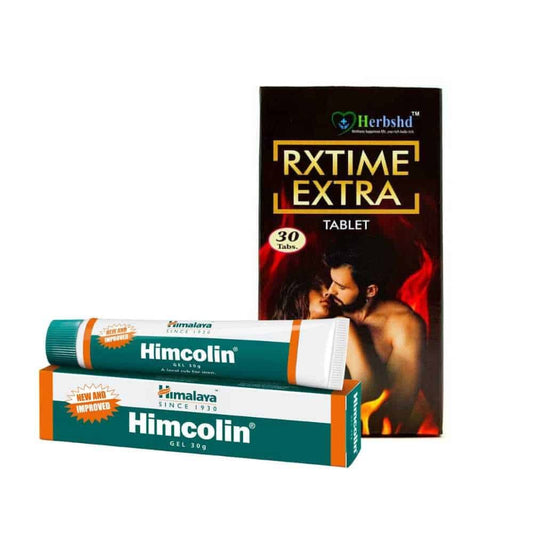 Himalaya Himcolin Gel 30g And Rxtime Extra 30Tablet (combo pack)