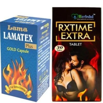 Lama Lamatex plus Gold Capsule & Rxtime Extra Tablet (combo pack)