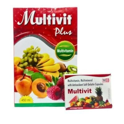 Multivit Plus Syrup & Capsule (combo pack)