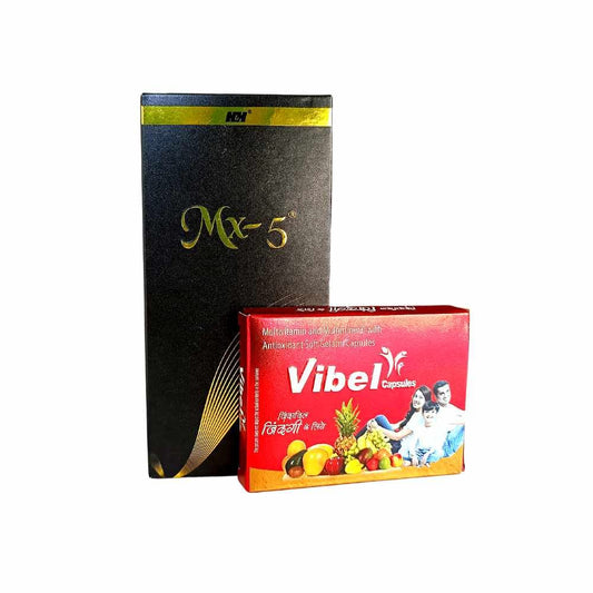 MX-5 Topical Solution 60ml And Vibel 20 Capsule Combo Pack