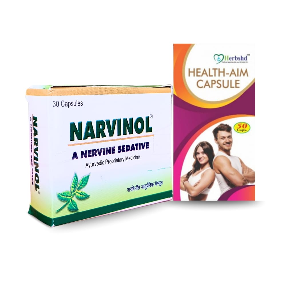 Ayurvedic Narvinol 30'Capsule & Health aim 50'Capsule