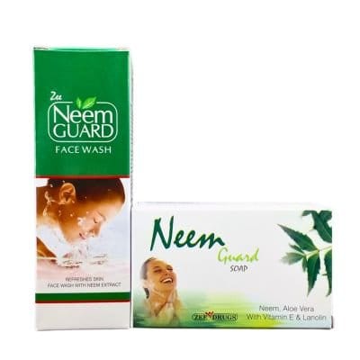 Neem Guard Soap &  Face Wash combo( pack of 2 )