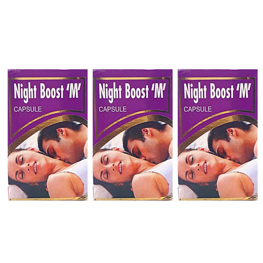 Ayurvedic Night Boost M Capsule Pack of 3