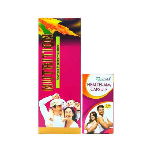 Ayurvedic Nutrition Syrup and Health Aim Combo