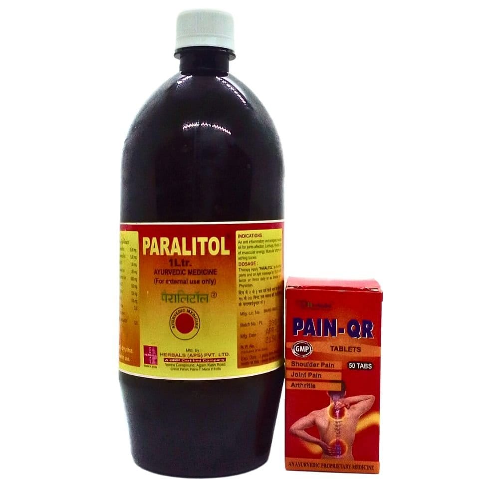 Paralitol Massage Oil & Pain-QR Tablets(combo)