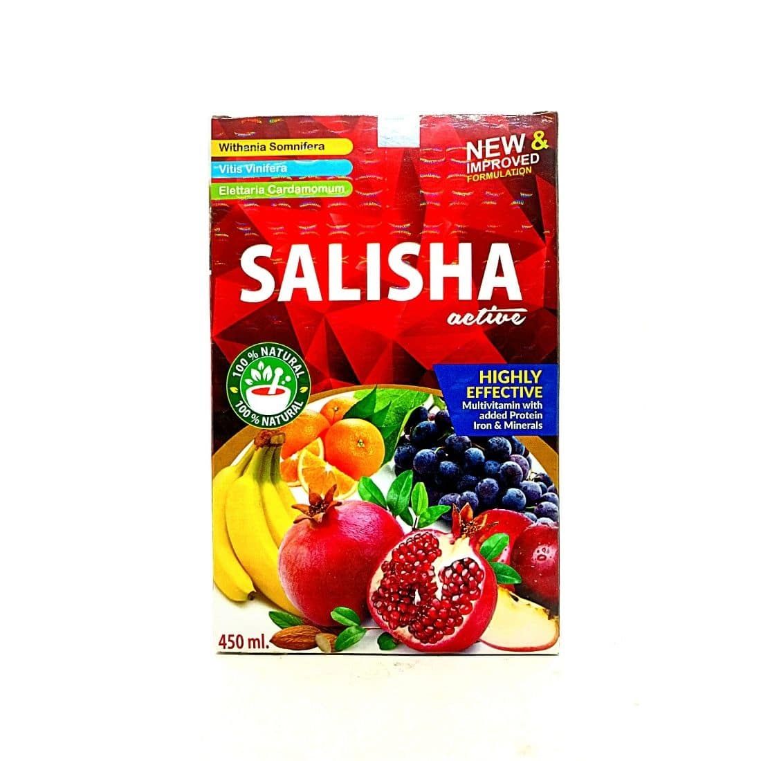 Salisha Active Syrup 450ml. Pack Of 3