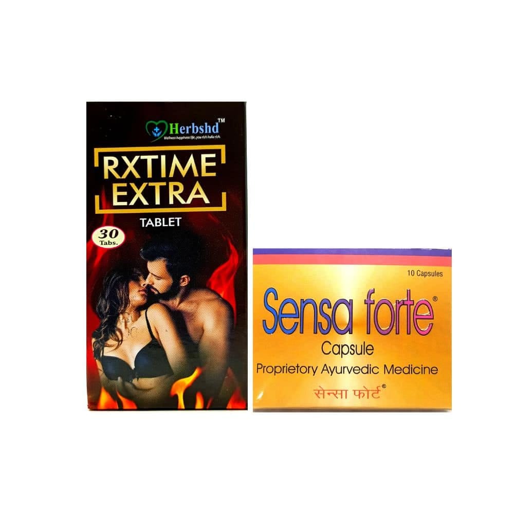 Sensa forte Capsule and Rxtime Extra Tablet combo pack