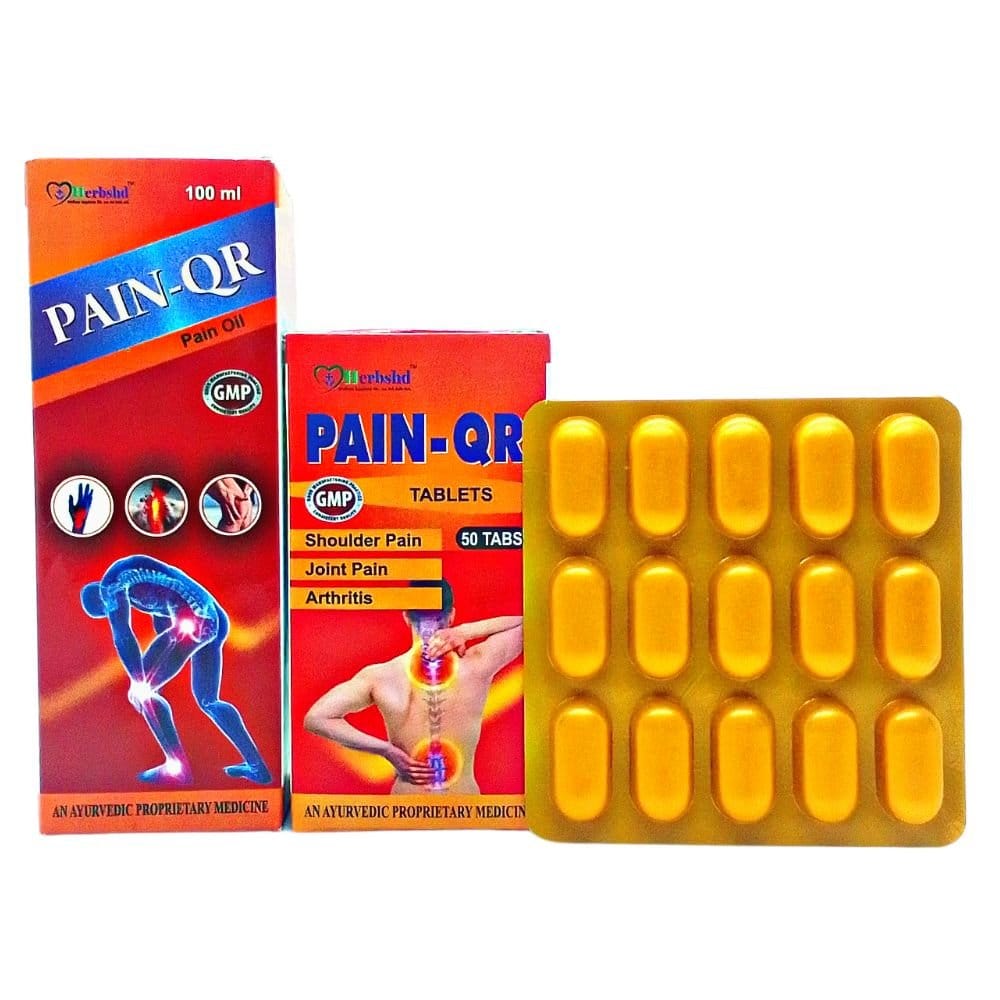 Shelcal -HD Tablets & Pain -QR Oil & Pain-QR Tablets (Combo)