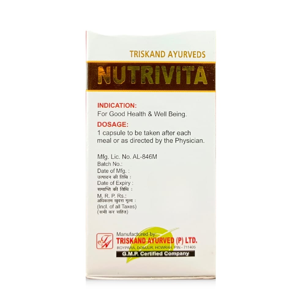 Triskand Ayurvedic Nutrivita Capsule(pack of 2)