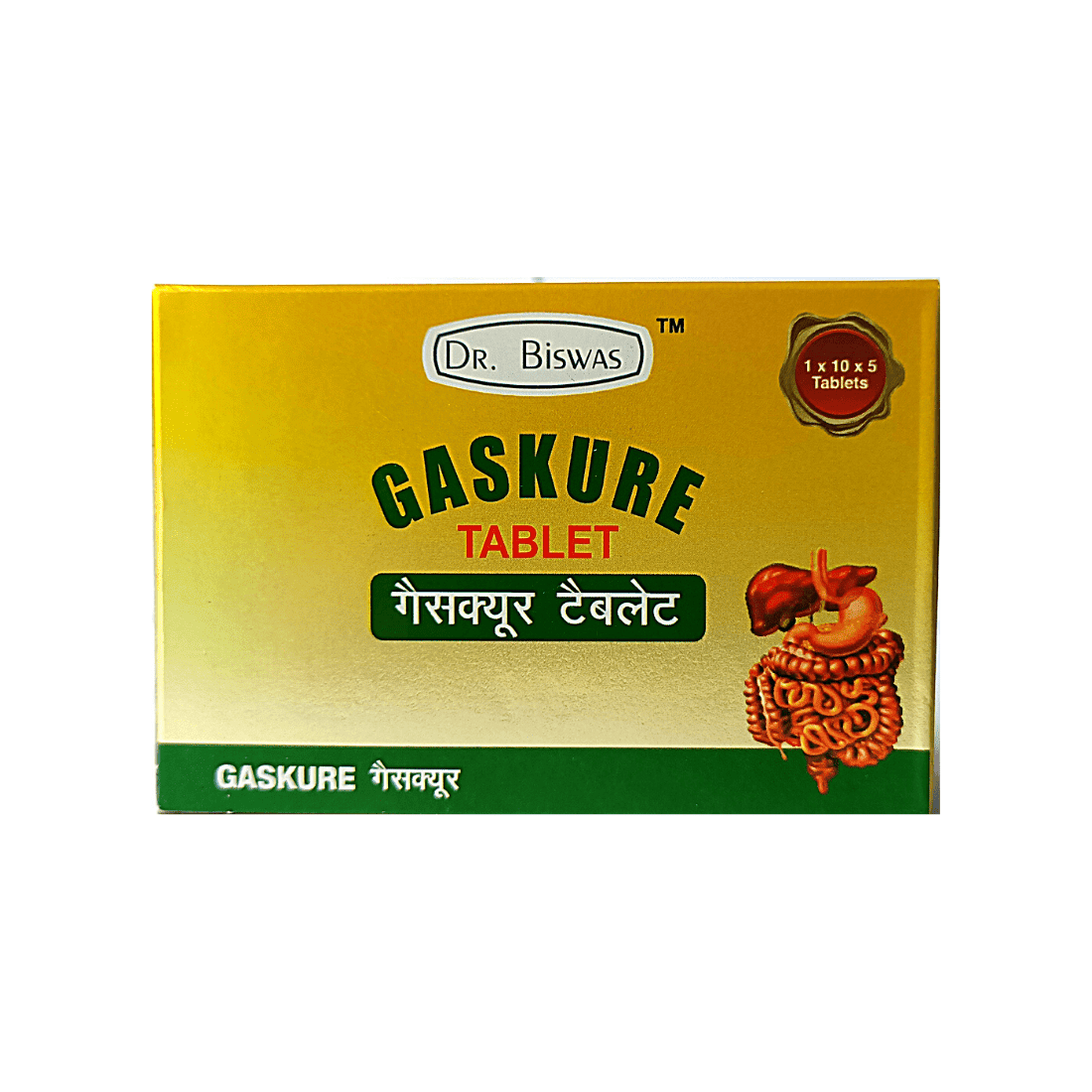 Buy Dr. Biswas GASKURE- 50 Tablet (Pack of 3)