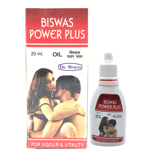 Buy Ayurvedic Biswas Power Plus Oil 20 ml For Vigour &amp; Vitality (Pack of 3)