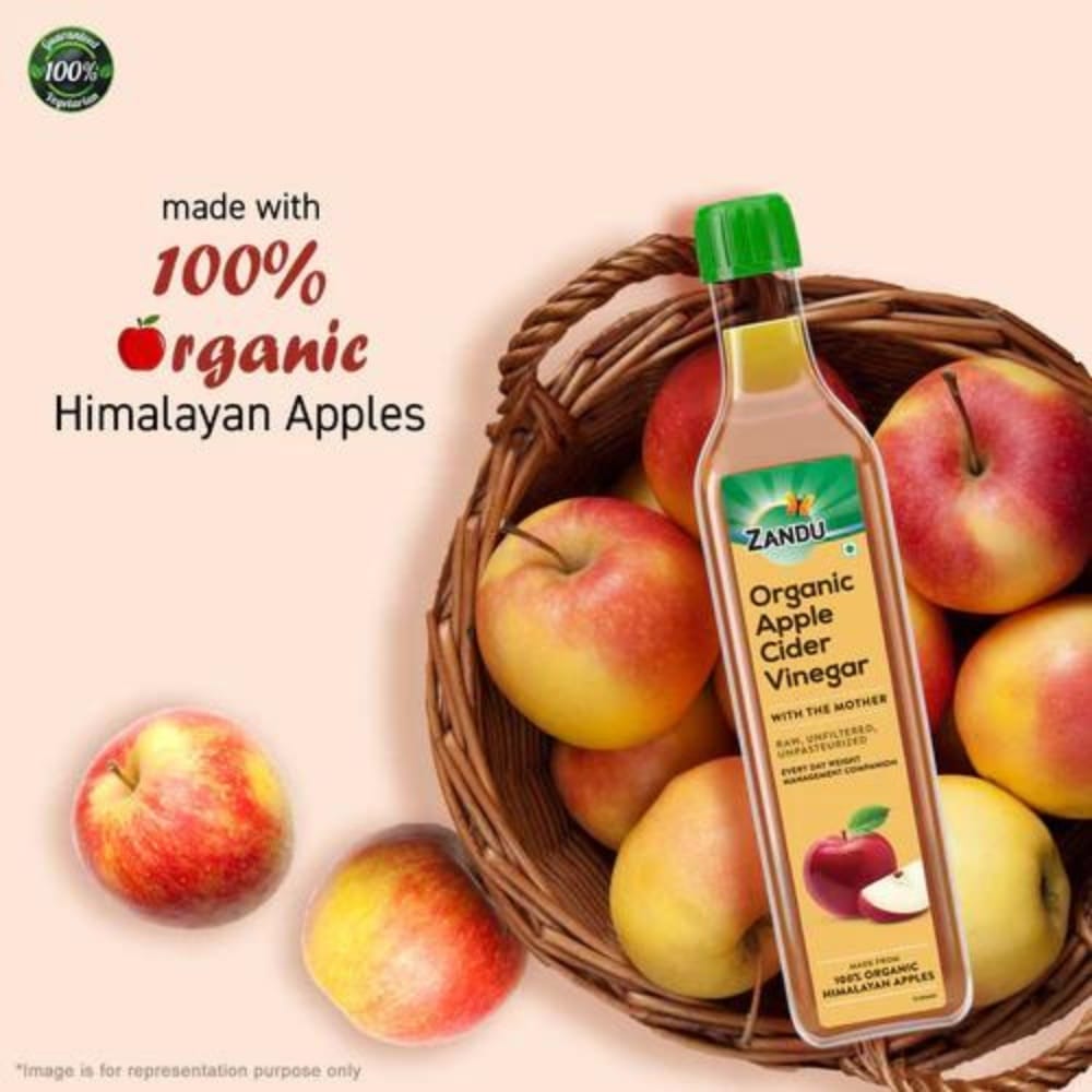 Zandu Organic Apple Cider Vinegar With Mother (500ml)