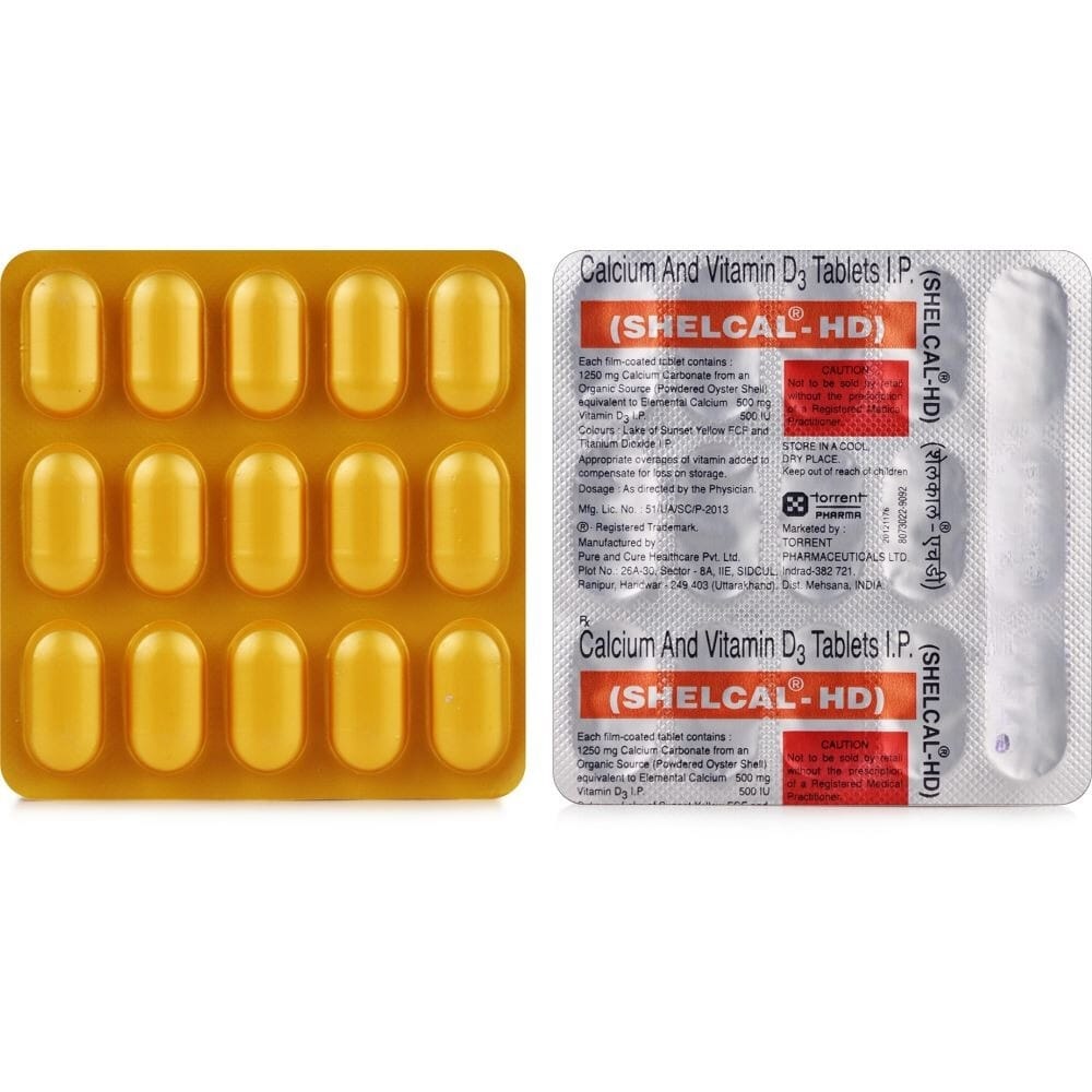 Shelcal - HD Tablet with Calcium & Vitamin D3