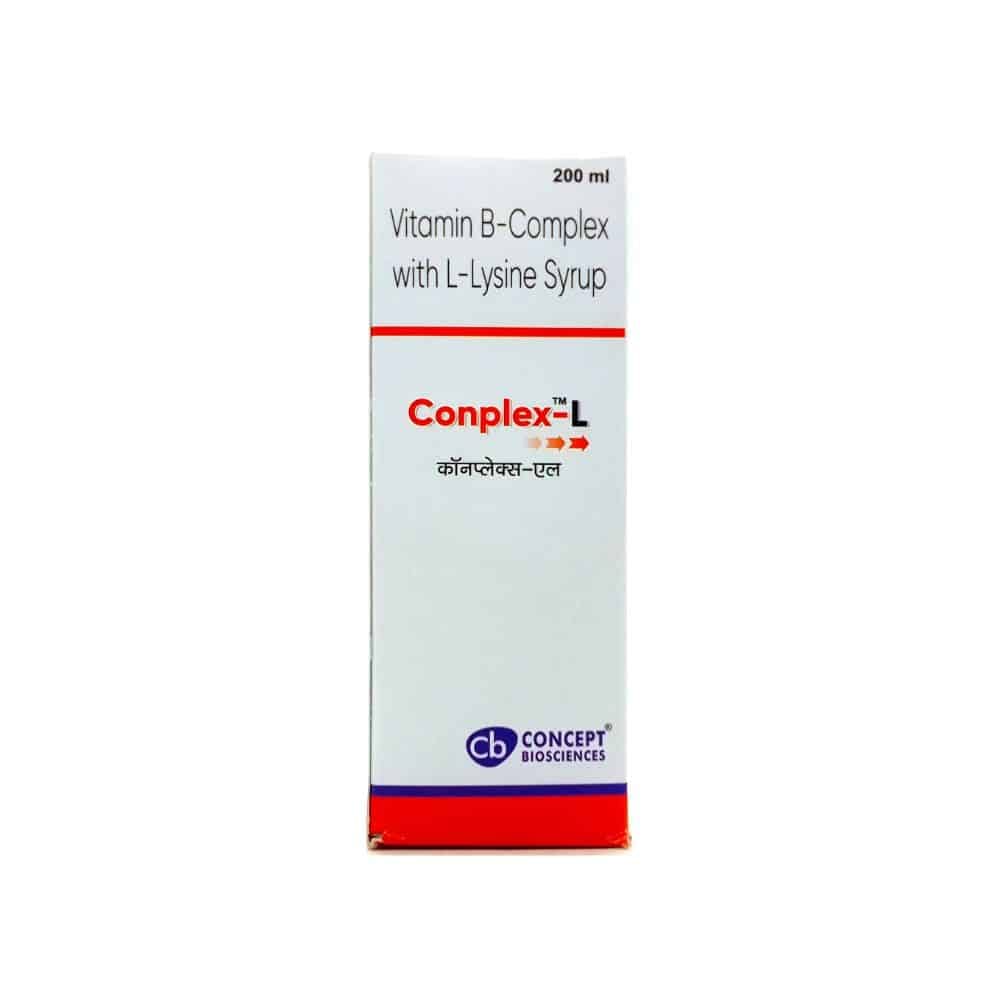 Vitamin B- Conplex-L syrup 200 ml Pack of 3