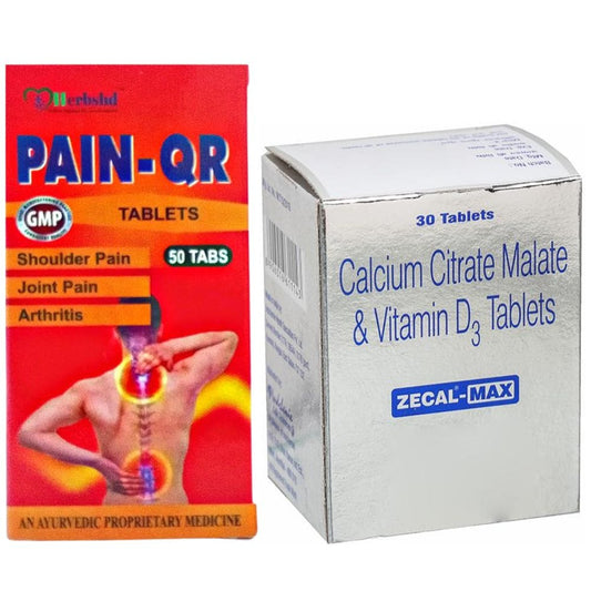 Zecal-Max Tablets  & Pain-QR Tablet (Combo pack).