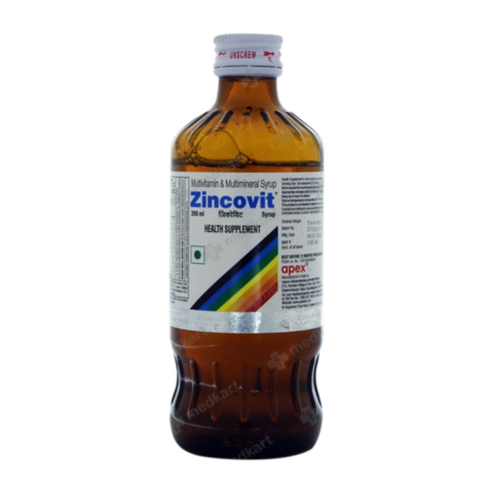 Zincovit Multivitamin & Multimineral Syrup | Helps Build Immunity